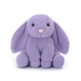 Apricot Lamb purple bunny 8in plush for gentle hugs and playful decor.