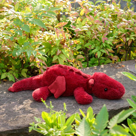 Apricot Lamb soft fluffy plush dinosaur for gentle play and decoration