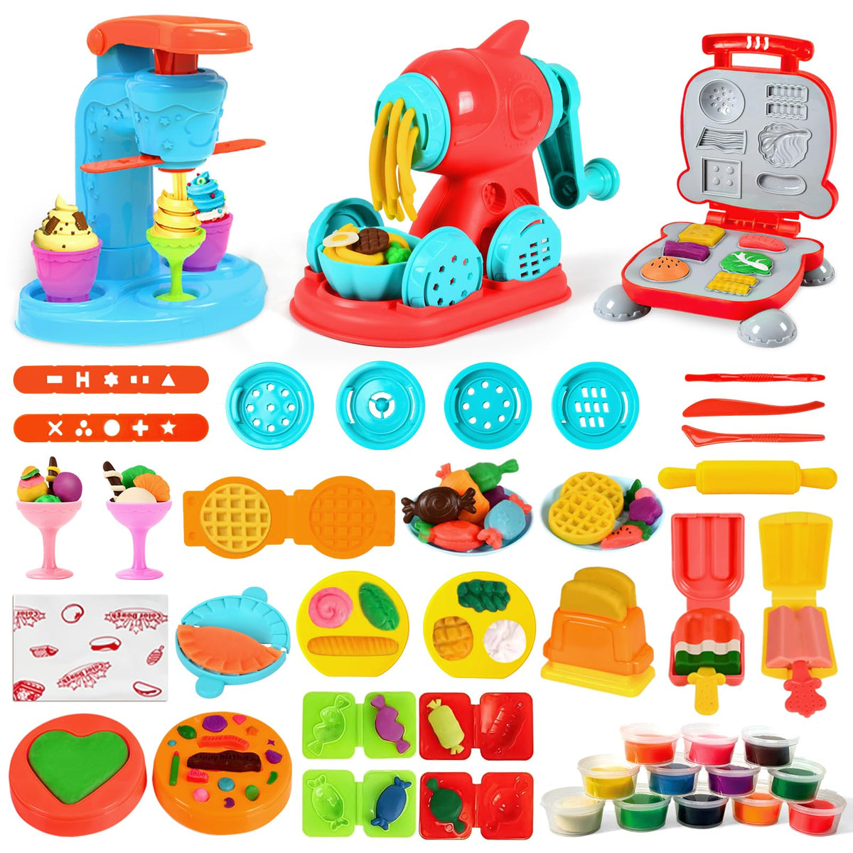 Aprilwolf 59pcs dough set accessories spark creativity with versatile play tools