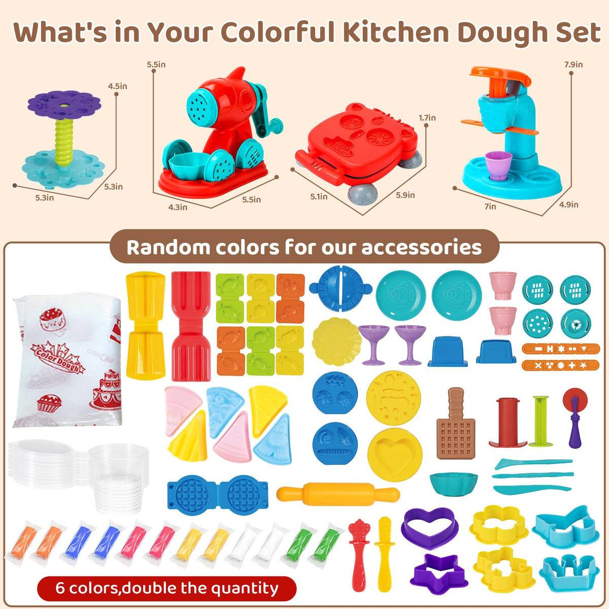 Aprilwolf colorful accessories emphasize color recognition during playtime.