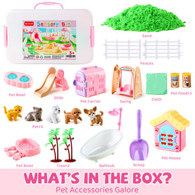 Aprilwolf dog-cat figures invite nurturing play and social interaction during setup.