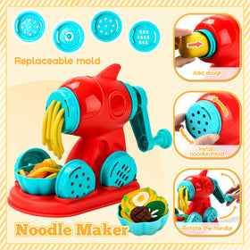 Aprilwolf dough set ice cream machine encourages cooperative play and sensory exploration