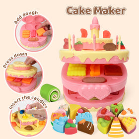 Aprilwolf large set molds and accessories for colorful pretend kitchen games.