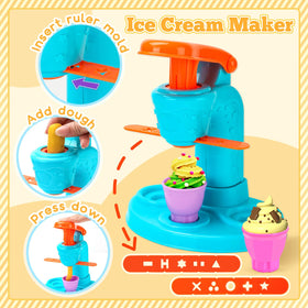 Aprilwolf dough set noodle machine supports imaginative shapes and fine motor practice
