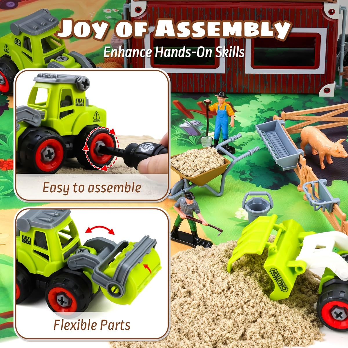 Aprilwolf farm animals figures bring lively farm scenes to life