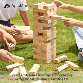 ApudArmis giant tower ideal for backyard parties and group play.