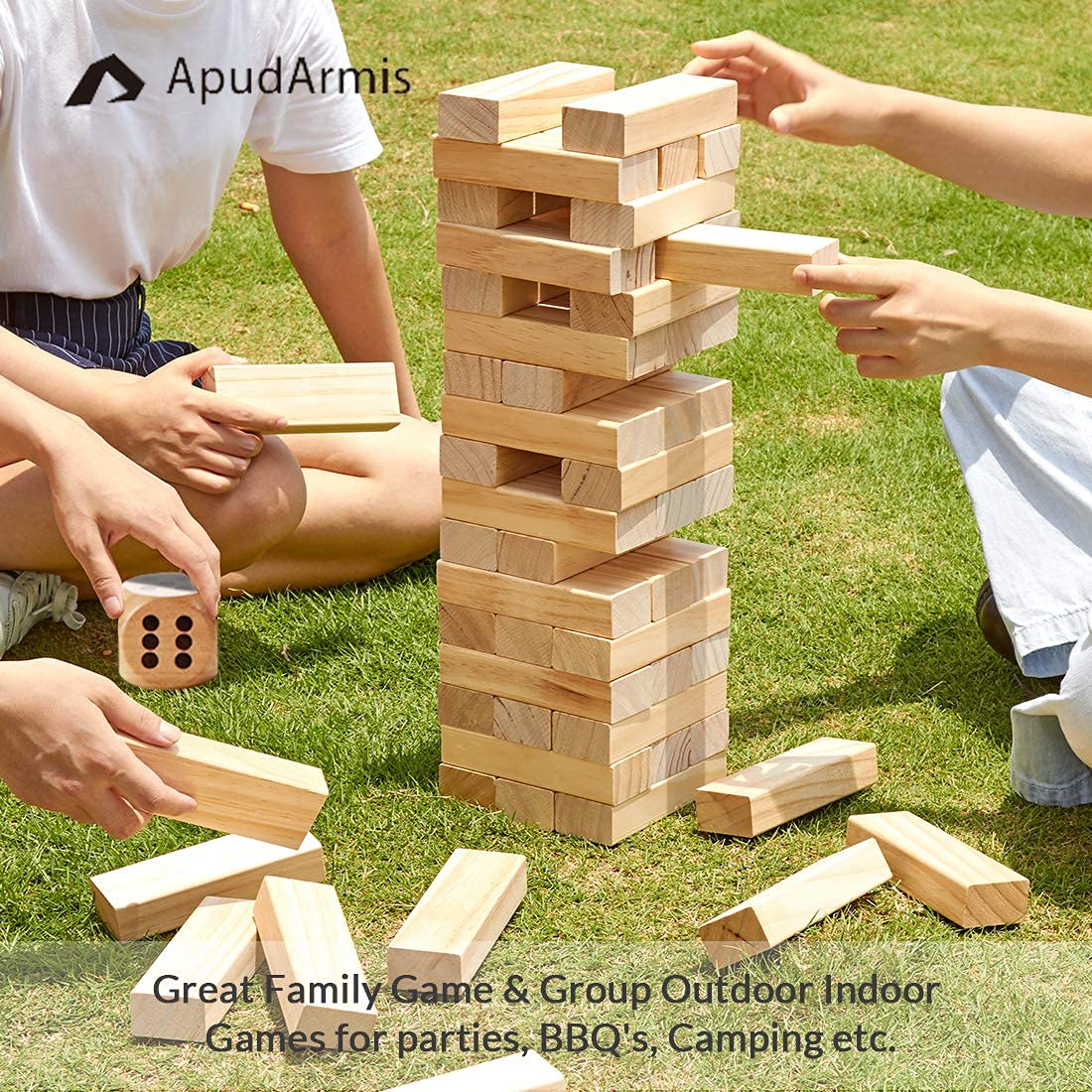 ApudArmis rounded-edge timber blocks for safe play.