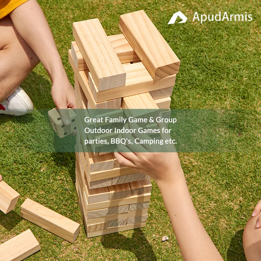 ApudArmis tower assembly demonstrating stacking strategy and skill.