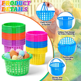 APUDWN colorfully themed Easter baskets help organize eggs, candies, and small gifts