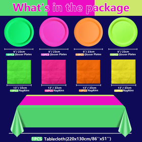 APUXXJUPA fluorescent napkins 13x13in absorb spills with flair