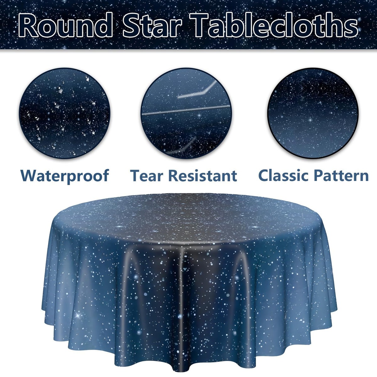 APUXXJUPA star-dotted pattern highlights the starry night theme.