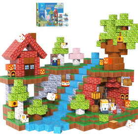 Apyr Aoma 200-piece magnetic blocks ready for open-ended construction and STEM exploration.
