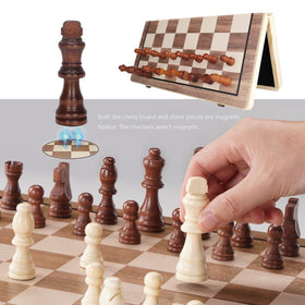 APYR AOMA checkers on board enable quick two-game fun in one set.