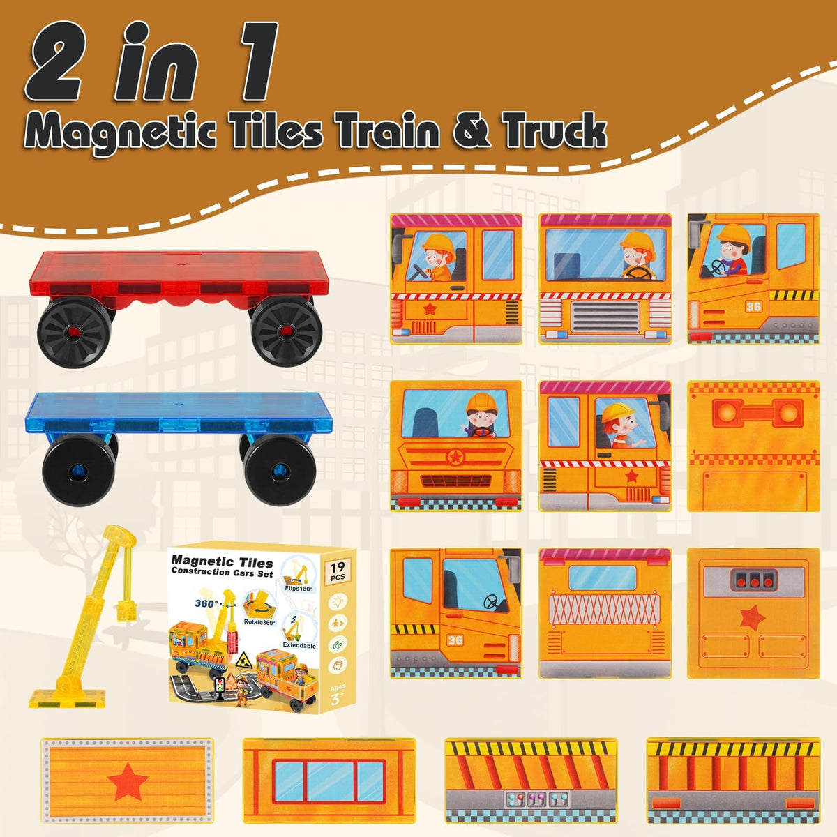 Apyr Aoma magnetic tiles safe durable design keeps little hands secure during building
