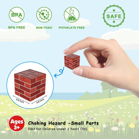 Kids building simple to complex structures with Apyr Aoma magnetic blocks, boosting fine motor skills.