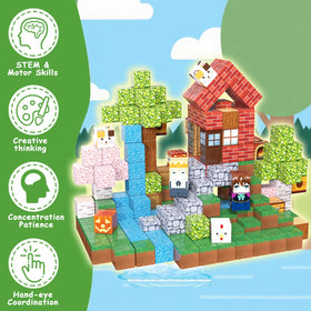 Montessori-inspired play with Apyr Aoma blocks fosters pattern recognition and problem solving.