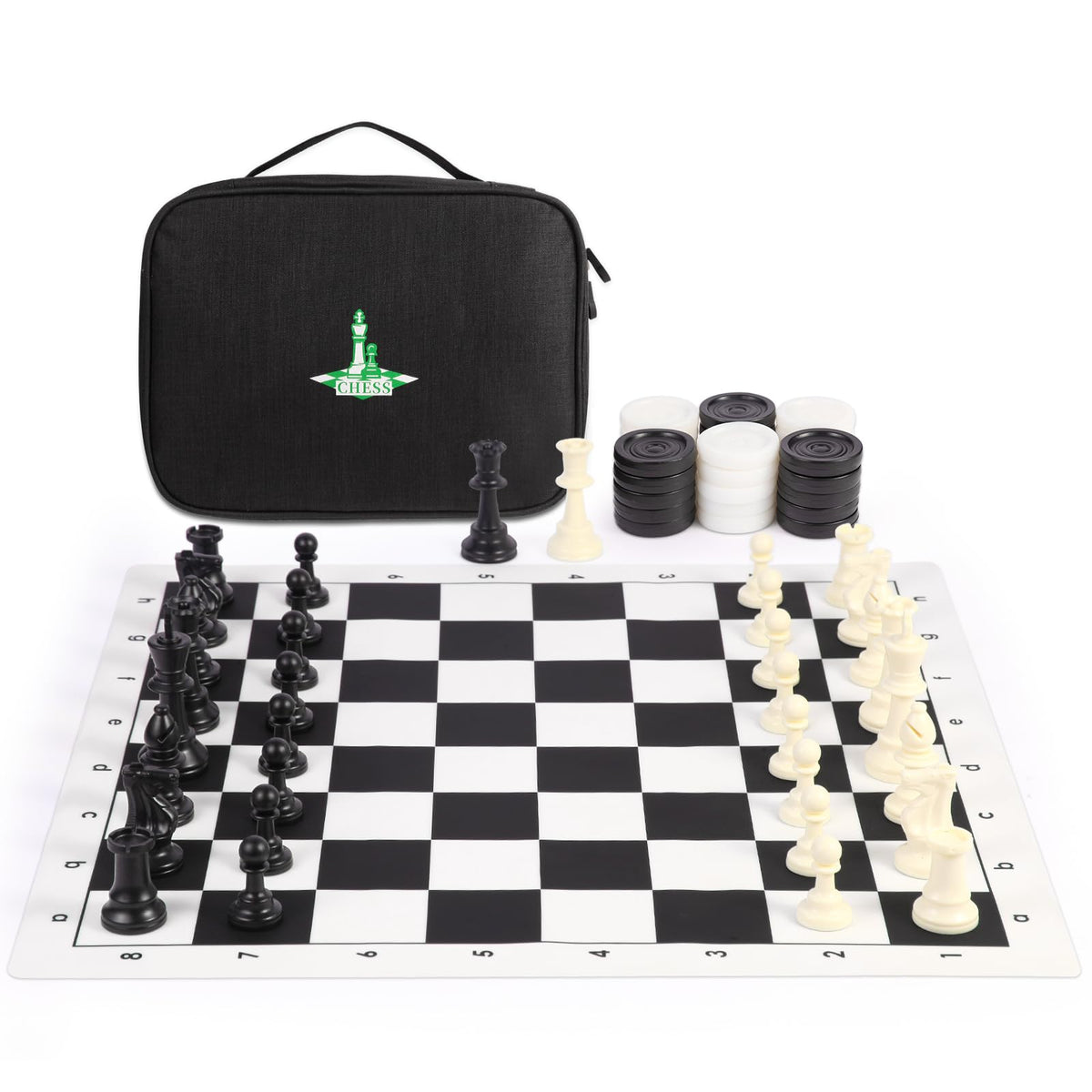 apyr aoma travel chess board with 20-inch silicone surface for portability