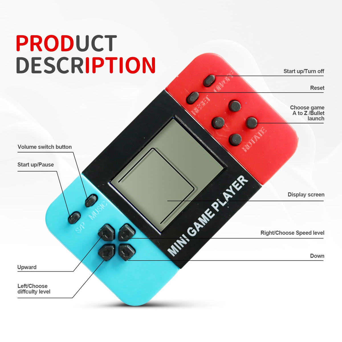 APZ compact mini arcade keychains ideal for backpacks and on-the-go fun