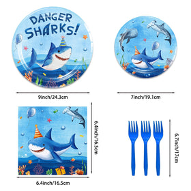 AQCSDEX shark balloons bring buoyant color and party energy.