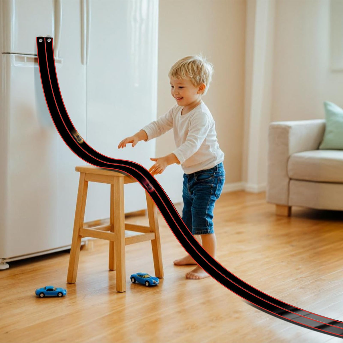 AQFR bendable track inspires imaginative building and teamwork