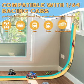 AQFR diecast 1/64 cars compatible track works with popular mini racers.