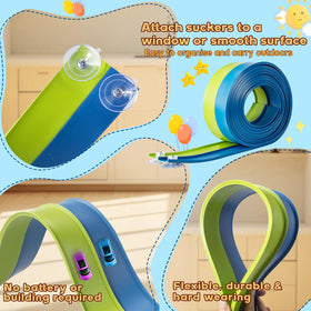 AQFR Flex Tracks adhere to smooth surfaces for on-the-go setups.