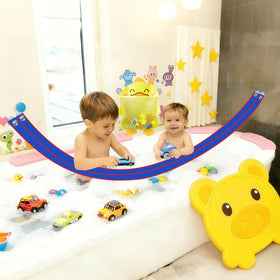 AQFR mesh storage bag keeps small toys organized and dry after use.