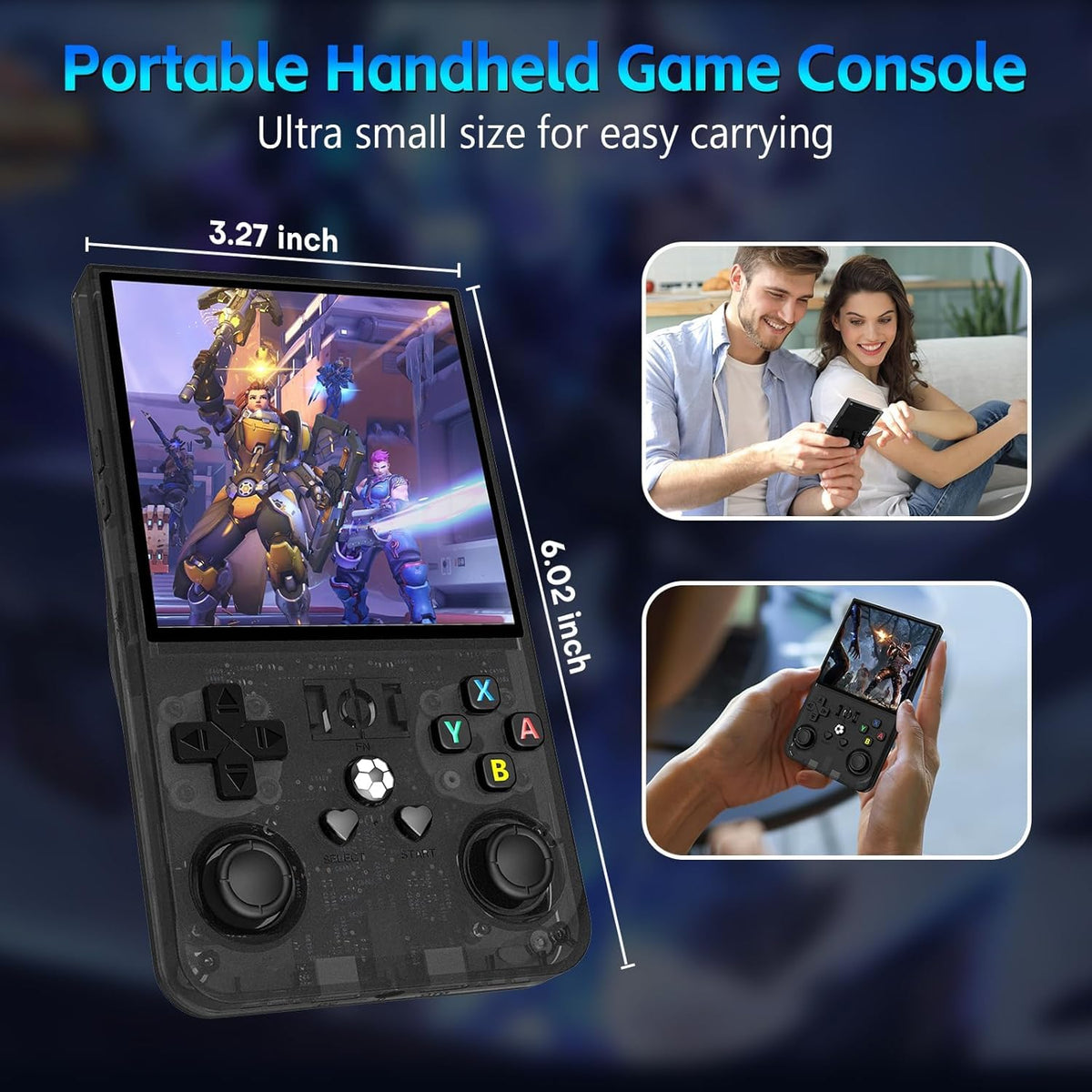 AQHH R36MAX with up to 30 emulators for diverse retro gaming experiences.