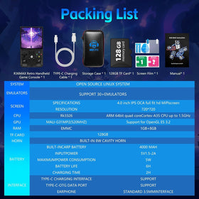 AQHH R36MAX portable setup with screen protector and case for protection
