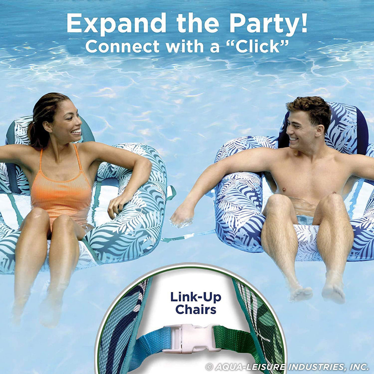 Aqua LEISURE adjustable seating lets sit low or high for comfort