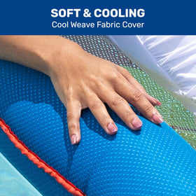 Aqua Leisure Aqua Comfort headrest detail showcases plush support during float sessions.