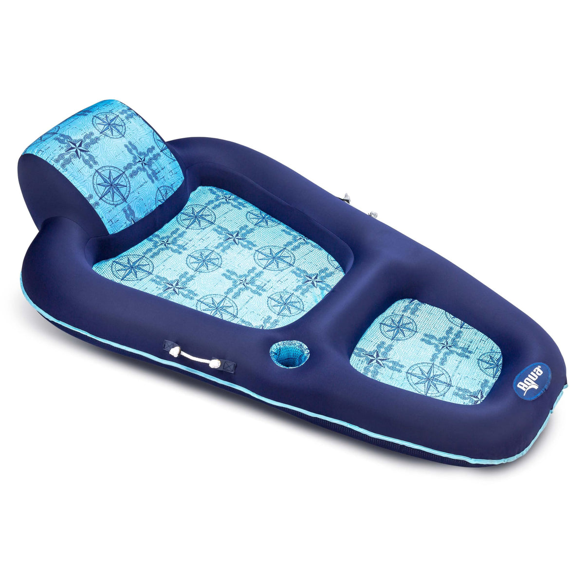 Aqua Leisure Aqua Luxury Water Lounge X-Large overview floats comfortably in a pool