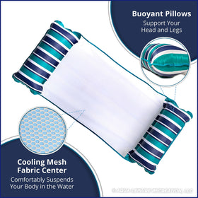 Aqua LEISURE Monterey Hammock XL offers extra-large dimensions for tall users.