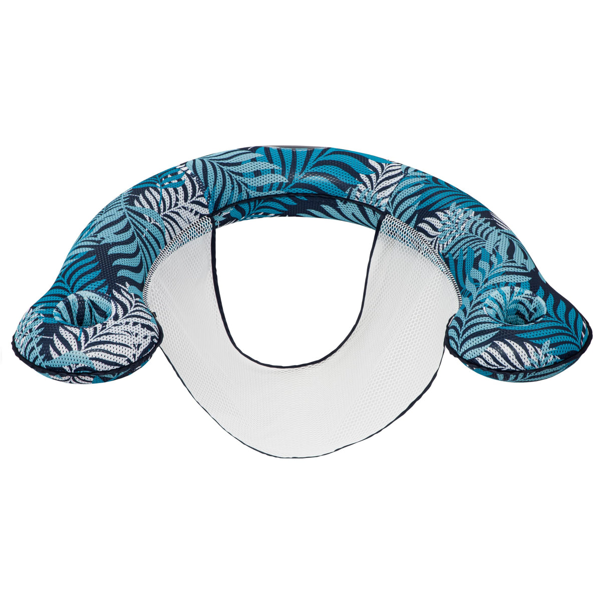 Aqua LEISURE Aqua Luxury Noodle Chair front view showing buoyant design and Cool Weave fabric