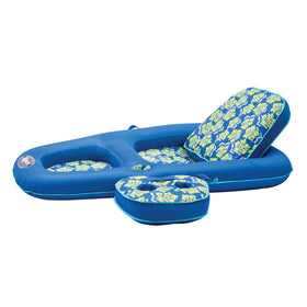 Aqua Campania Ultimate 2-in-1 Pool Float Lounge with adjustable backrest for personalized comfort.
