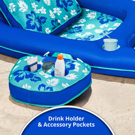 Soft Coolweave fabric provides a cool, supportive surface on sunny pool days.