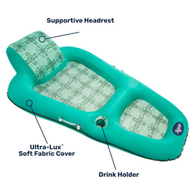 Aqua Leisure duo-lock valves enable fast inflation and deflation for travel.