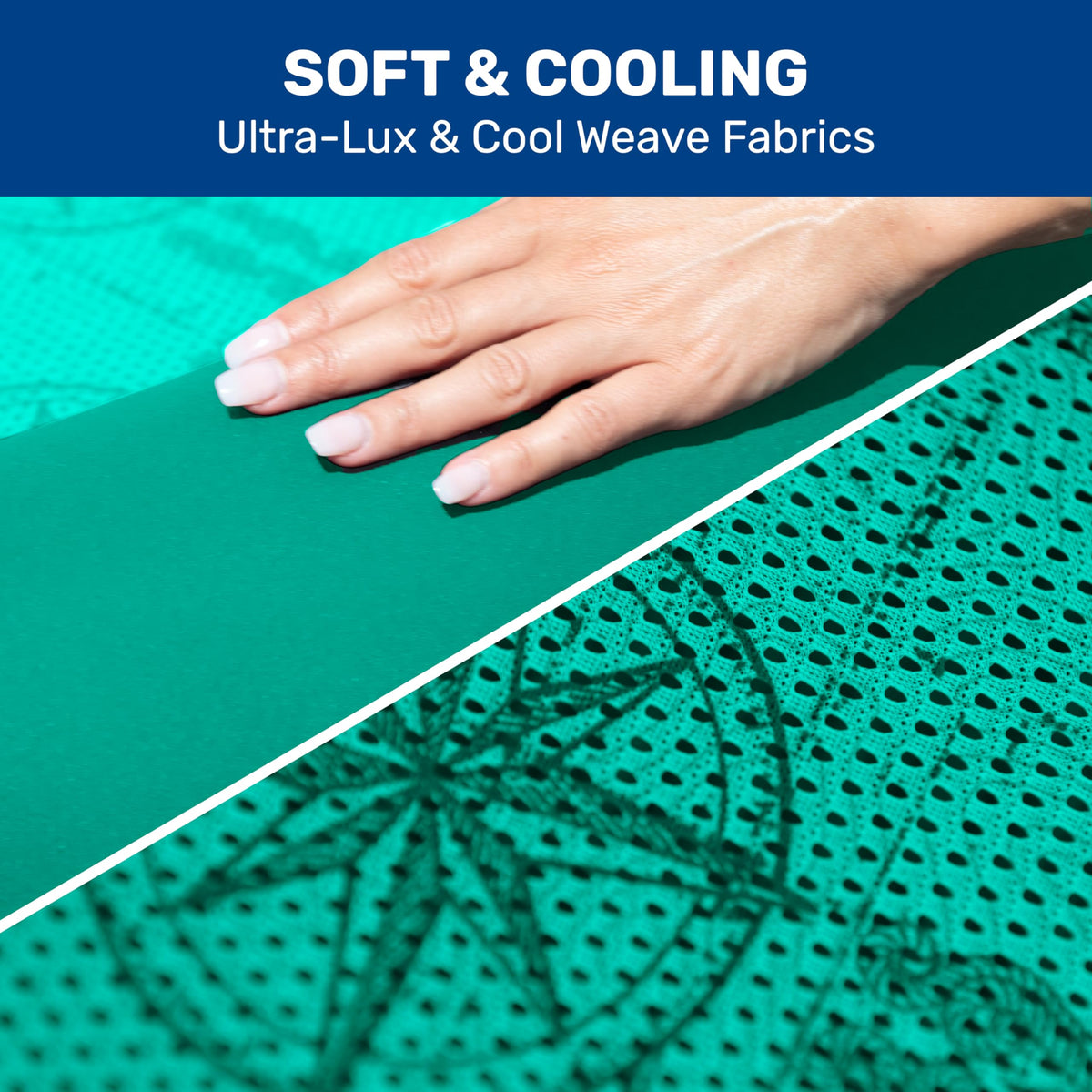 Aqua Leisure footrest-cushioned pool float offers leg support while you relax.