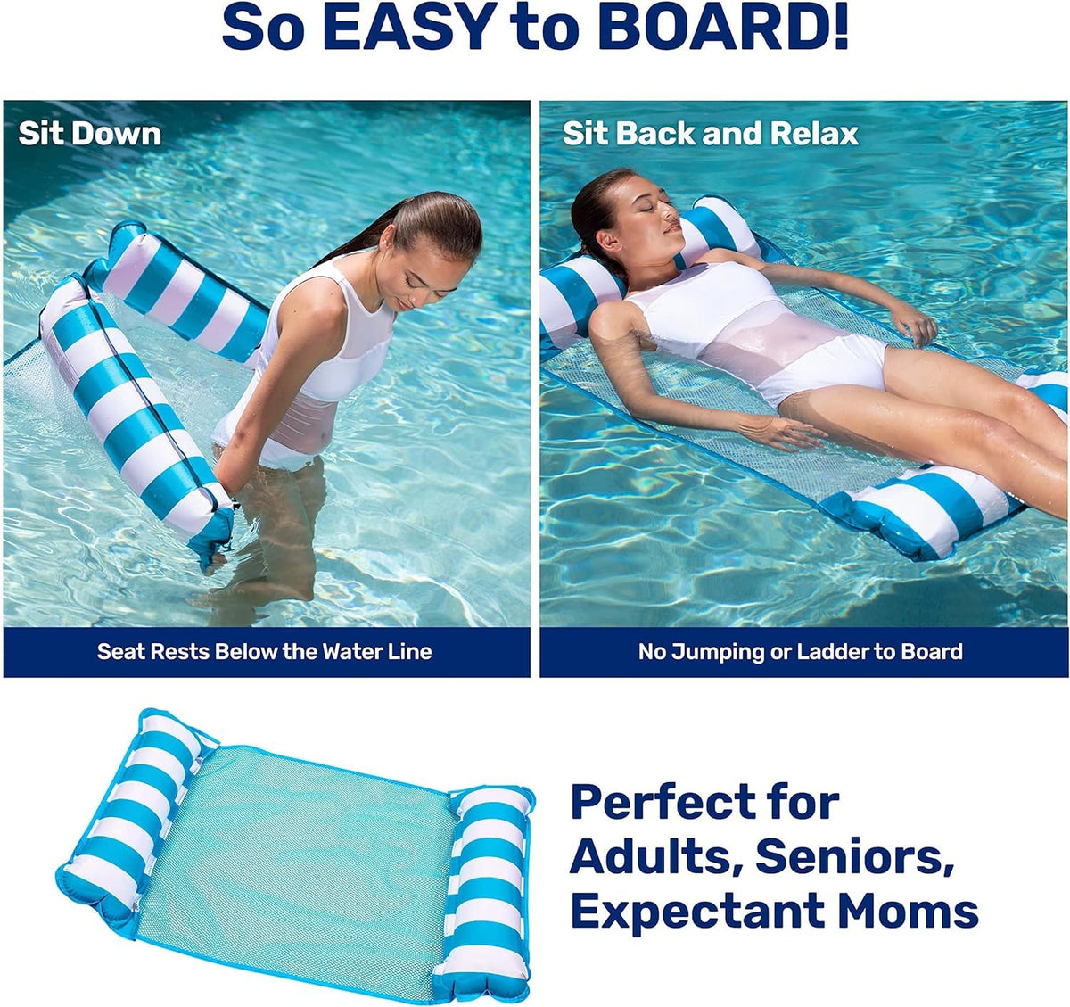 Aqua LEISURE Monterey Drifter mode creates a drifting pool platform.