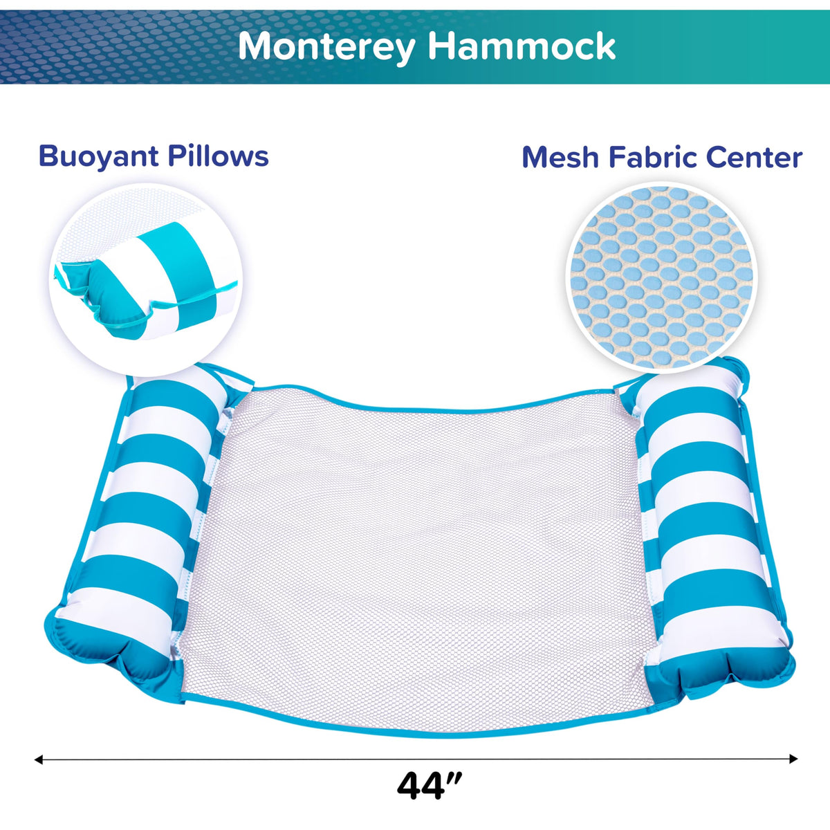 Aqua Leisure Monterey 3-pack display image with color variety for family use around the water.