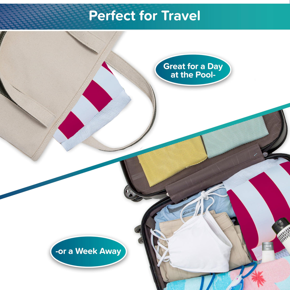 Aqua Leisure Monterey cool-weave fabric keeps you comfortable on the water surface.