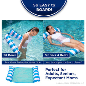 Monterey hammock position on water for comfortable lounging with Aqua LEISURE