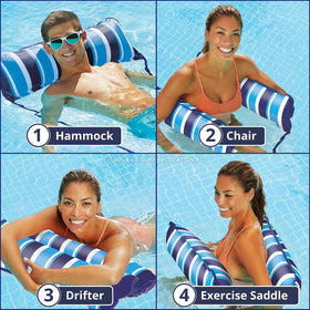 Aqua LEISURE Monterey Hammock XL dimensions 48x33 inches for extra room.