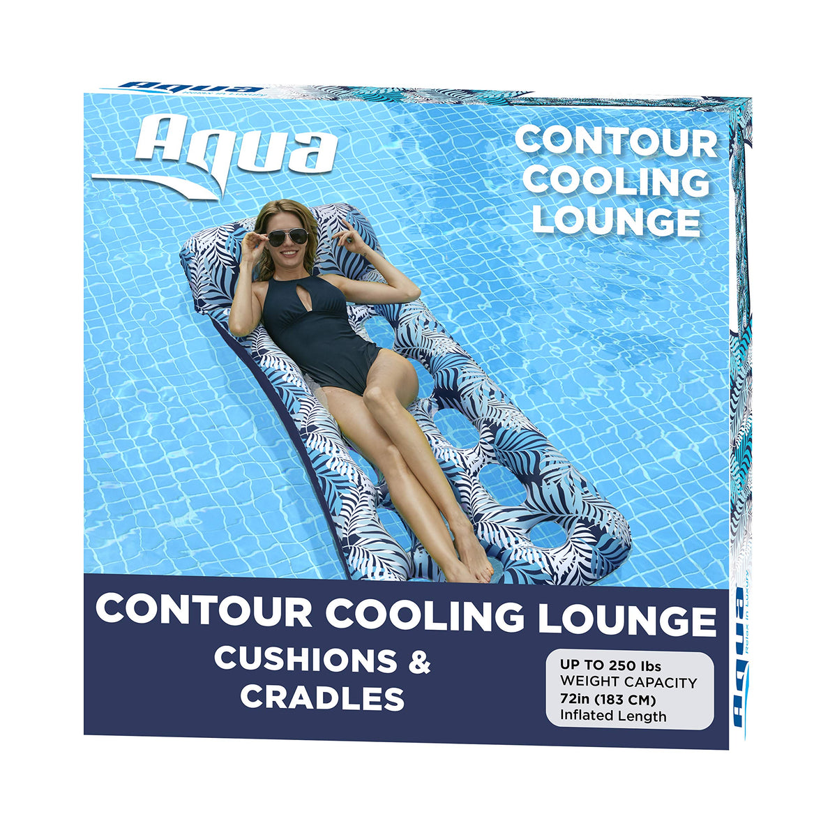 Aqua LEISURE Pack-n-Go Tote Bag enables easy storage and portable pool lounging.