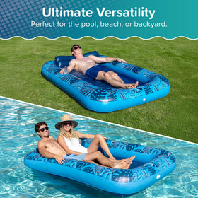 Aqua LEISURE removable pillow close-up highlighting neck support.