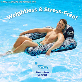 Aqua LEISURE soft fabric cover with wire-free inner mesh stays cool
