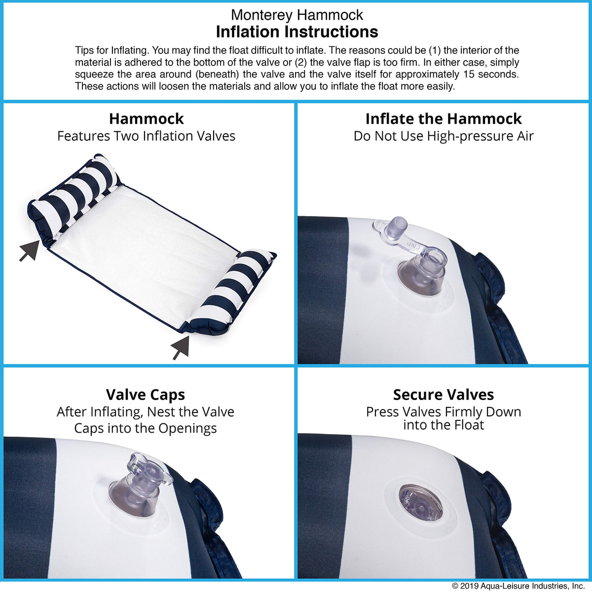 Aqua Original Hammock XL suitable for lakes, oceans, and pools.