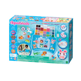 Aquabeads Craft Studio Starter Case with beads for portable crafting fun.
