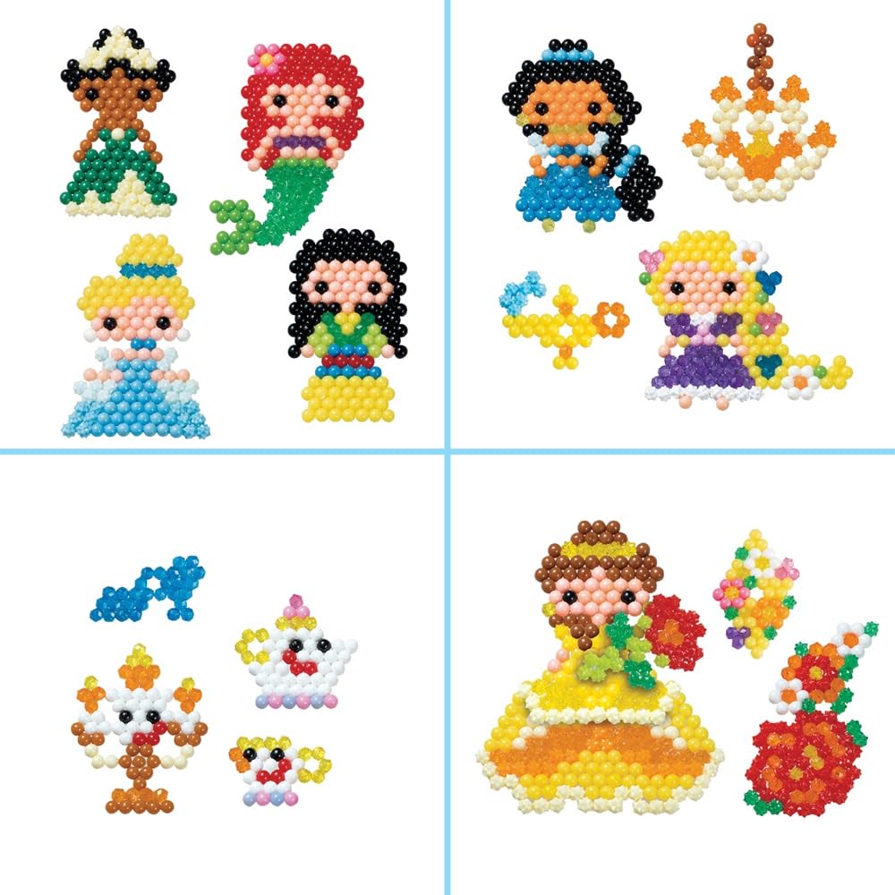 Aquabeads creation base lets children display finished princess scenes.