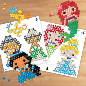 Aquabeads templates help kids recreate Princess designs with easy layouts.